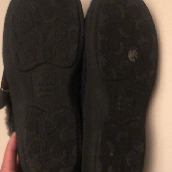 NWT Acorn Women's Blue Faux Chinchilla Fur Booties - size M (6.5 - 7.5) - Picture 3 of 7